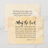 Nummers 6:24-26 De Heer zegene u Bijbel Vlakke Kaa (Voorkant / Achterkant)