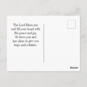 Nummers 6:24-26 De Heer zegent U Bijbelvers Briefkaart (Achterkant)