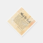 Nummers 6:24-26 De Heer zegent U Bijbelvers Servet (Hoek)