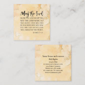 Nummers 6:24-26 De Heer zegent U Bijbelvers Vierkante Visitekaartje (Voorkant / Achterkant)