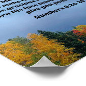 Nummers 6:24,26 De LORD zegene u en houdt u Poster (Hoek)