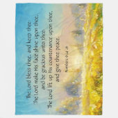 Nummers 6:24-26 fleece deken (Voorkant)