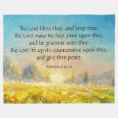 Nummers 6:24-26 fleece deken (Voorkant (Horizontaal))