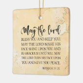 Nummers 6:24-26 Heer zegene u bijbel Kerstmis Keramisch Ornament (Links)
