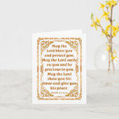 Nummers 6:24-26-kaart kaart (Gele Bloem)