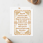 Nummers 6:24-26-kaart notitiekaartje (Voorkant / Achterkant in situ)