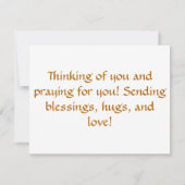 Nummers 6:24-26-kaart notitiekaartje (Achterkant)