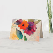 Nummers 6 24-26 Lord Bless You Floral Waterverf Kaart (Achterkant)