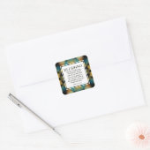 Nummers 6:24-26 | MAG DE LORD ZWES JE MAKEN Vierkante Sticker (Envelop)