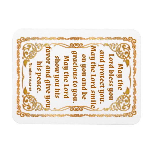 Nummers 6:24-26 Magnet Magneet (Horizontaal)