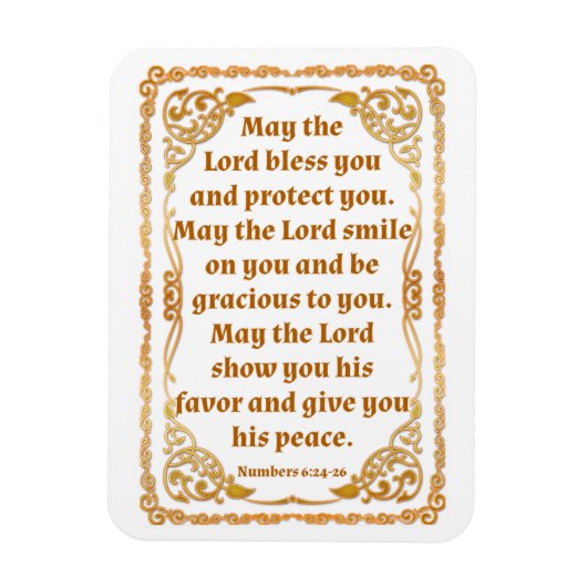 Nummers 6:24-26 Magnet Magneet (Verticaal)