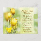 Nummers 6:24-26, Moederdag, Tulpen Briefkaart (Voorkant)
