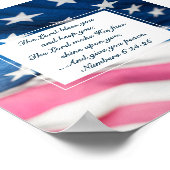 Nummers 6 24-26 The Lord Bless You American Flag Poster (Hoek)