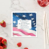 Nummers 6 24-26 The Lord Bless You American Flag Servet (Insitu)