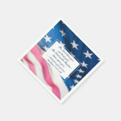 Nummers 6 24-26 The Lord Bless You American Flag Servet (Hoek)