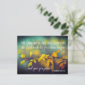 Nummers 6:24-26 The Lord Bless You and Keep You Briefkaart (Staand voorkant)