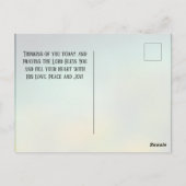 Nummers 6:24-26 The Lord Bless You and Keep You Briefkaart (Achterkant)