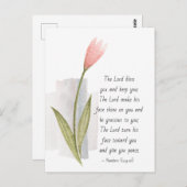 Nummers 6:24-26 The Lord Bless You and Keep You Briefkaart (Voorkant / Achterkant)