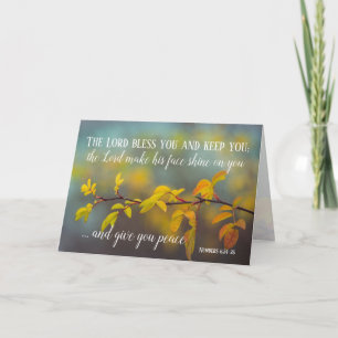 Nummers 6:24-26 The Lord Bless You and Keep You Kaart