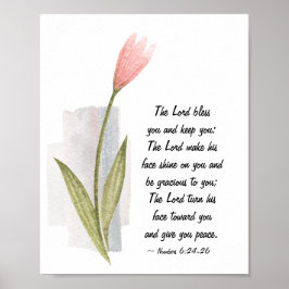 Nummers 6:24-26 The Lord Bless You and Keep You Poster