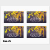 Nummers 6:24-26 The Lord Bless You and Keep You Rechthoekige Sticker (Vel)