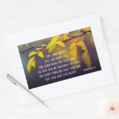 Nummers 6:24-26 The Lord Bless You and Keep You Rechthoekige Sticker (Envelop)