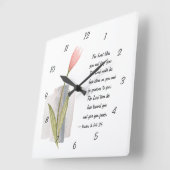 Nummers 6:24-26 The Lord Bless You and Keep You Vierkante Klok (Hoek)