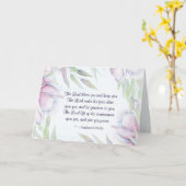 Nummers 6:24-26 The Lord Bless You, Bijbelse Verse Kaart (Gele Bloem)