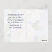 Nummers 6 24-26 The Lord Bless You Flowers Briefkaart (Achterkant)