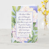 Nummers 6 24-26 The Lord Bless You Flowers Kaart (Gele Bloem)