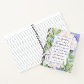 Nummers 6 24-26 The Lord Bless You Flowers Notitieboek (Binnen)