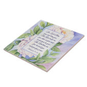 Nummers 6 24-26 The Lord Bless You Flowers Tegeltje (Zijkant)