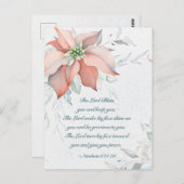 Nummers 6:24-26 The Lord Bless You Kerstmis Briefkaart (Voorkant / Achterkant)