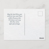 Nummers 6:24-26 The Lord Bless You Kerstmis Briefkaart (Achterkant)