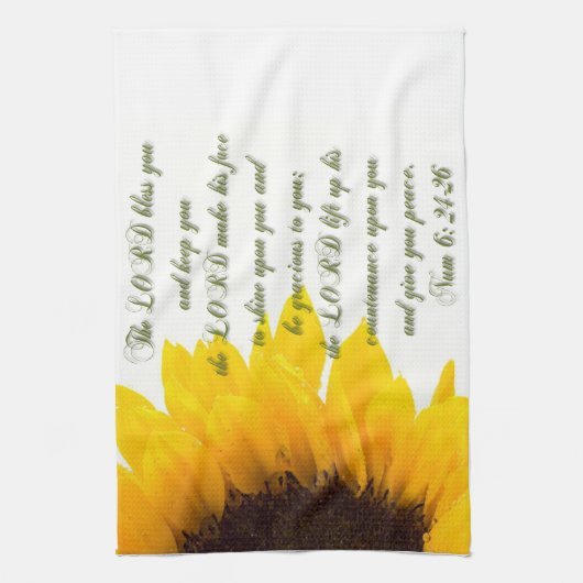 Nummers 6: 24-26 theedoek (Verticaal)