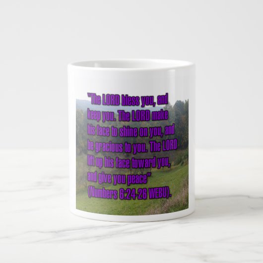 Nummers 6:24-26 WEBU Mug Grote Koffiekop (Voorkant)