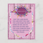 Nummers 6:24 - De Verse Bijbel van de Heer Briefkaart (Voorkant)