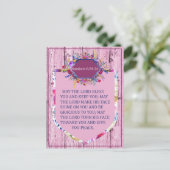 Nummers 6:24 - De Verse Bijbel van de Heer Briefkaart (Staand voorkant)