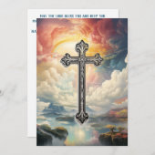 Nummers 6:24 Mei de heer zegene u wenskaart Feestdagenkaart (Voorkant / Achterkant)