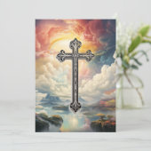 Nummers 6:24 Mei de heer zegene u wenskaart Feestdagenkaart (Staand voorkant)