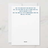 Nummers 6:24 Mei de heer zegene u wenskaart Feestdagenkaart (Achterkant)