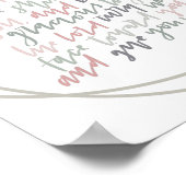 Nummers 6:24 - The Lord Bless You - Poster (Hoek)