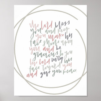 Nummers 6:24 - The Lord Bless You - Poster