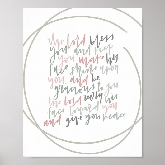 Nummers 6:24 - The Lord Bless You - Poster (Voorkant)