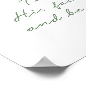 Nummers 6:25, Bijbelversie afdrukken, gezichtshine Poster (Hoek)