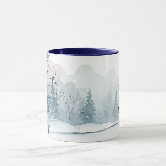 Nummers 6 Heer zegene u Bijbel vers winter sneeuw Mok (Midden)