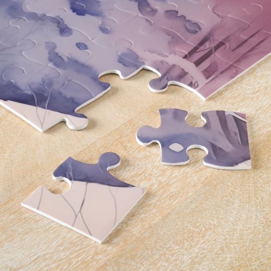 Nummers 6 Heer zegene u Bijbel Verse Winter Scène Legpuzzel (Zijkant)