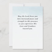 Nummers 6 Heer zegene u bijbel winter platte Kaart (Achterkant)