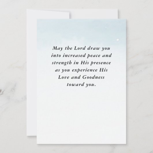 Nummers 6 Heer zegene u bijbel winter platte Kaart (Achterkant)