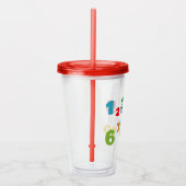 Nummers Acryl Drinkbeker (Rechts)
